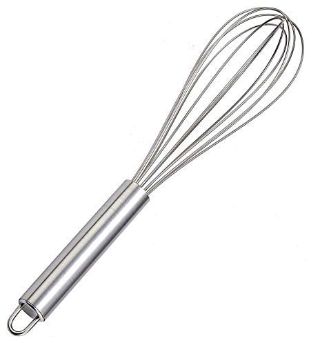 Kuber Industries Stainless Steel Hand Blender Mixer Froth Whisker Latte Maker For Milk Coffee Egg Beater Juice,20 Cm (Silver) - CTKTC31307