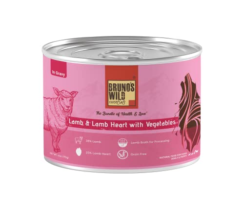 Brunos Wild Essentials - Grain Free - Wet Dog Food (Lamb & Lamb Heart with Vegetables, Pack of 3),All Life Stages (B09RFBSVZ1) Amazon Price History, Amazon Price Tracker