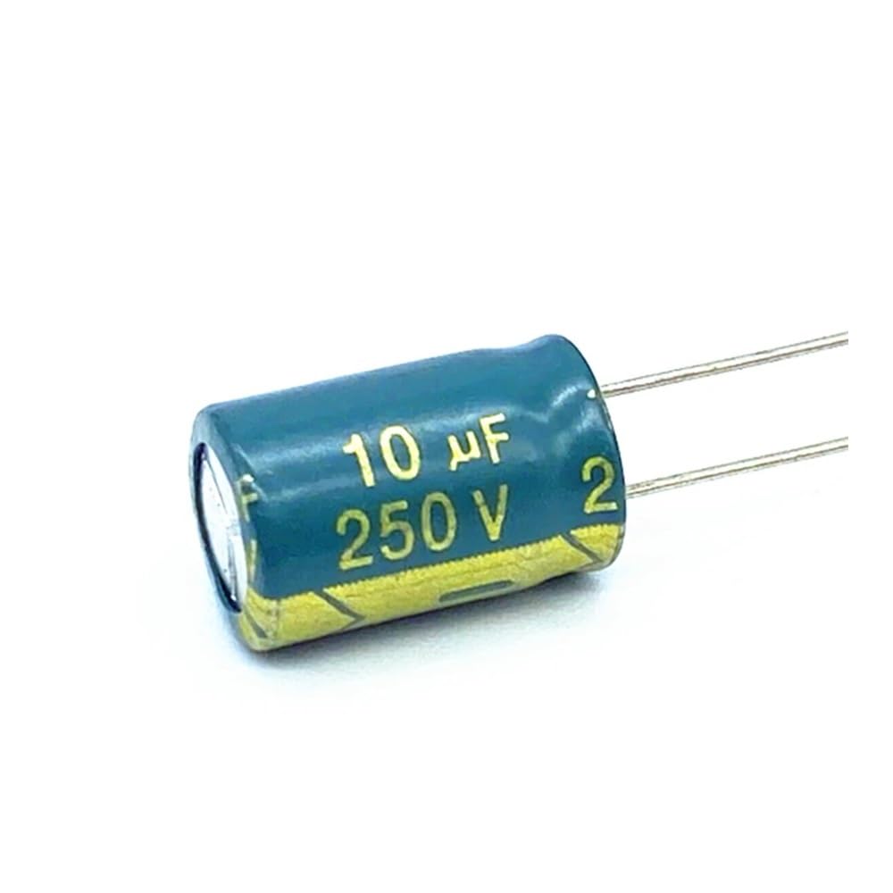 Composants électroniques condensateurs aluminium 250V 10uF de 8x12mm