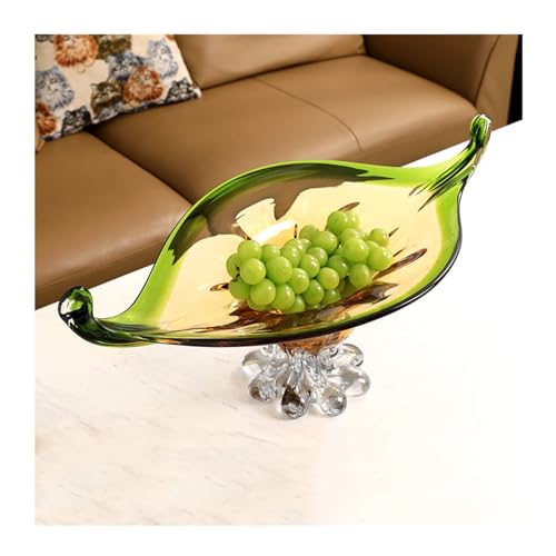 Assiette en verre transparent haut de gamme pour décoration de maison