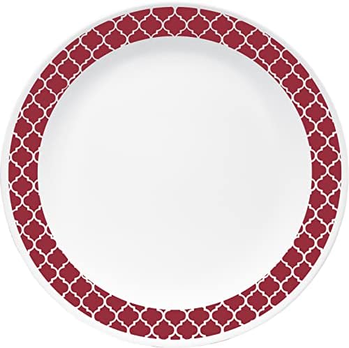 Corelle 18-piece Dinner Set, Mystic Grey, Service for 6, Chip Resistant Dinnerware, includes 26cm dinner plates, 17cm salad / side plates and 530ml soup / cereal bowls