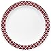 Corelle Stoviglie (set di 4 piatti da tavola, graticcio cremisi)