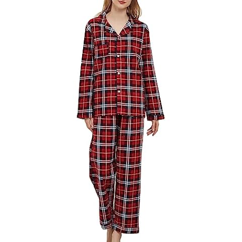 CHUNG Women's Cozy Flannel Pyjamas Set Cover