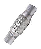 UNLRAE Flex Pipe,Heavy Duty Exhaust Flex Pipe,Car Accessories Stainless Steel Flexible Exhaust Pipes,Universal Muffler Tube Automotive Replacement,Suitable for Most Cars,Trucks (2.25'x6'/10')