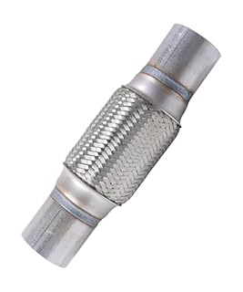 UNLRAE Flex Pipe,Heavy Duty Exhaust Flex Pipe,Car Accessories Stainless Steel Flexible Exhaust Pipes,Universal Muffler Tube Automotive Replacement,Suitable for Most Cars,Trucks (2"x6"/10")