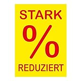 TOP WERBEELEMENT: Unser Werbeplakat “% SALE” ist ein wahrer Blickfang in jedem Schaufenster oder vor Ihrem Geschäft. Diese simple Marketingmaßnahme ist die ideale Unterstützung beim Verkauf von Aktionsartikeln und reduzierter Ware