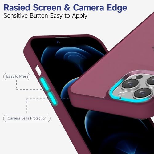 Oakxco 29 For Iphone 12 Pro Max Case Matte Clear, Translucent 12 Pro Max Phone Case, Anti-Fingerprint Frosted Hard Plastic & Soft Silicone Bumper thumb #3