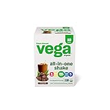 Vega Organic All-in-One Vegan Protein Powder, Chocolate - Superfood Ingredients, Vitamins for Immunity Support, Keto Friendly, Pea Protein for Women & Men, 14.7 oz (Packaging May Vary)