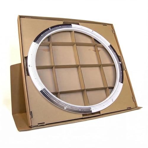 spatar String Art DIY Kit Anillo M – Imagen de hilo personalizada de tu propia foto – Cuadro creativo DIY – Idea de regalo – Ø 53 cm