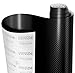 VViViD® Black True R Carbon Fiber Vinyl Wrap Roll with Air Release Technology (6 Foot by 5 Foot (Hood, Roof or Trunk Wrap Kit))
