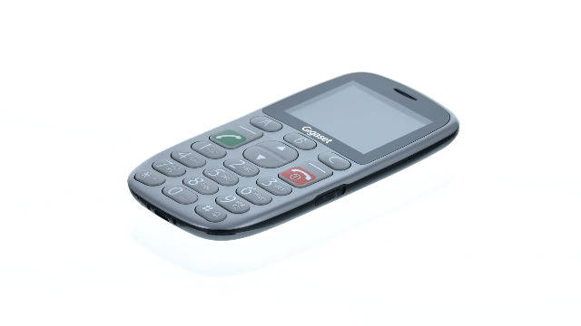 Gigaset GL390 White GSM - Mobile Phone for Seniors with SOS Emergency Call Button, Large 2.2 Inch Color Display - Easy Operation Large Single Keys, Hearing Aid Compatible, Compact Mobile