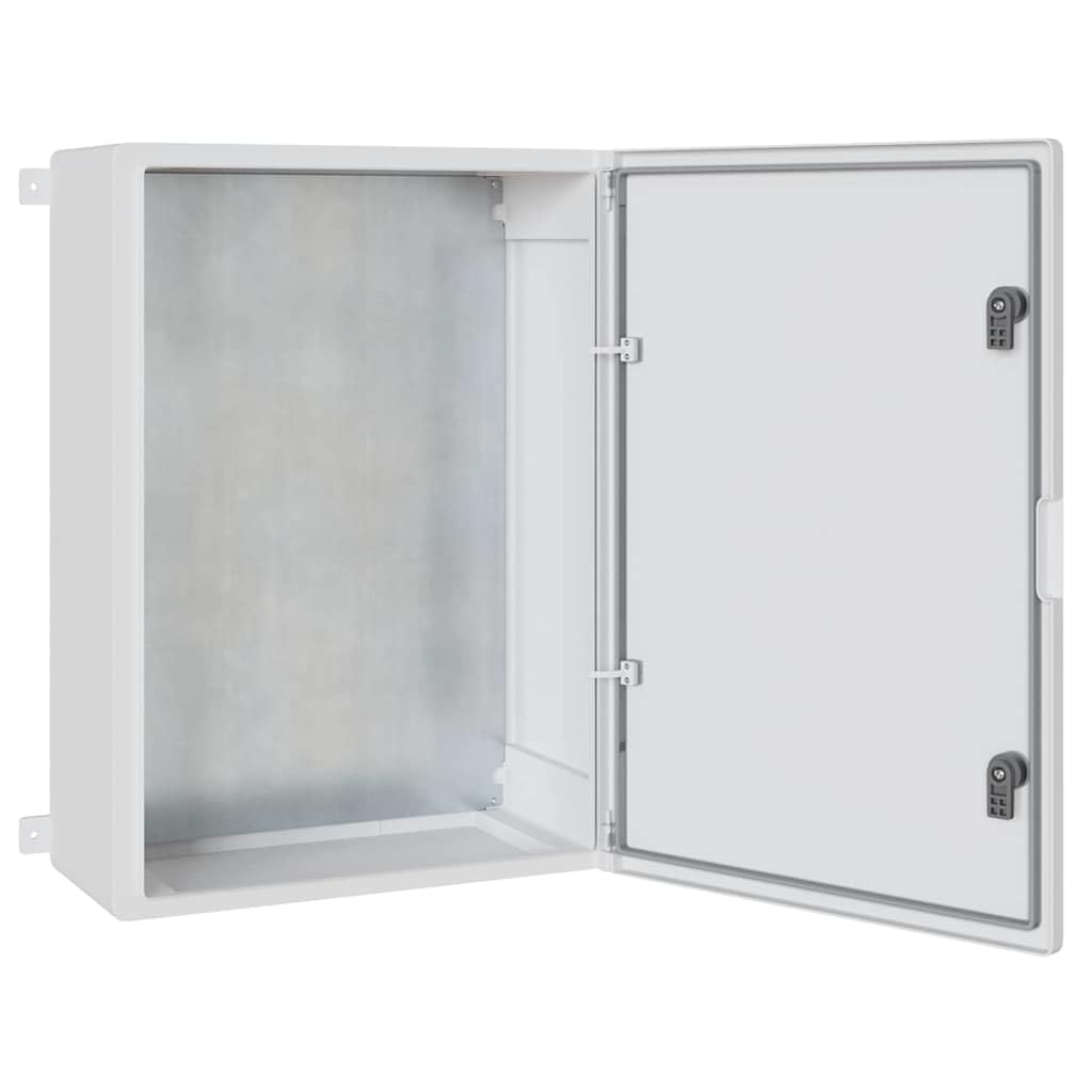 Steuerungsschrank Grau aus ABS Kunststoff 57 x 24,5 x 70 cm, Verteilerkasten für Stromkabel und Leitung, Feuchtraumkabel Schutzgehäuse, Aufputz und Unterputz Installation