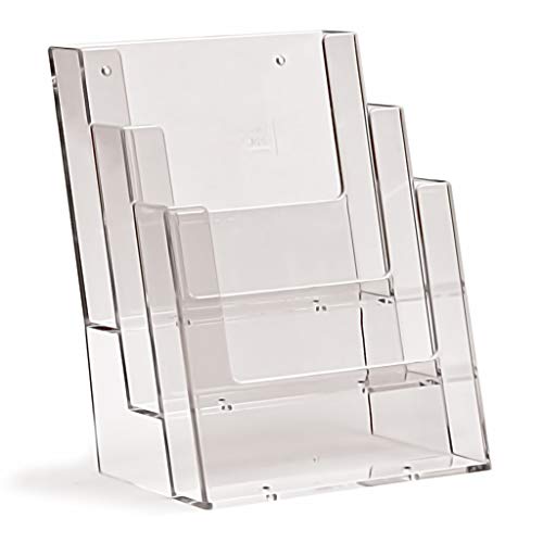 taymar 3 Compartment Leaflet Holder for A5 Brochures