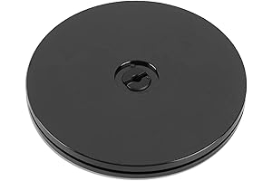 9” Rotating Shoe Rack: 50lb Load Capacity Acrylic Turntable