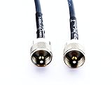 MPD Digital USA Made RG-59 75-Ohm M17/29 Coaxial Scanner Antenna Trucker CB Cable with Uhf PL259 Connectors, 3ft