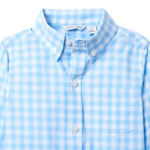 Janie and Jack Boys' Gingham Button-Down Shirt (Toddler/Little Big Kid)3