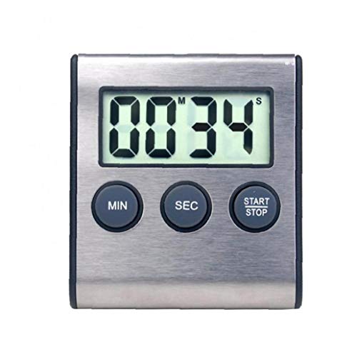 Lankater ABS Stainless Steel Digital Timer Minute Second Timer Kitchen Timer Accessories Clock - Image 3