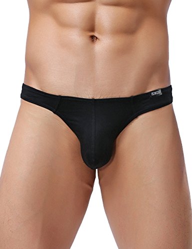 iKingsky Men's Everyday Basic Modal Thong Underwear Sexy No Show T-back Under Panties2