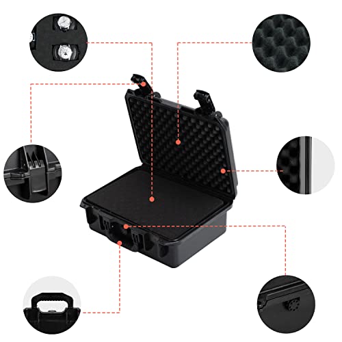 Maleta rígida impermeable para cámara MEIJIA 16.19 x 12.69 x 6.62 in miniatura 6
