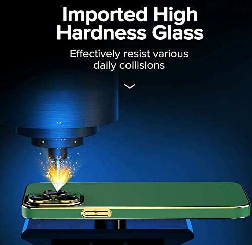 Coque iPhone 13 ultra fine 0.6mm galvanisée vert armée antichoc - 3