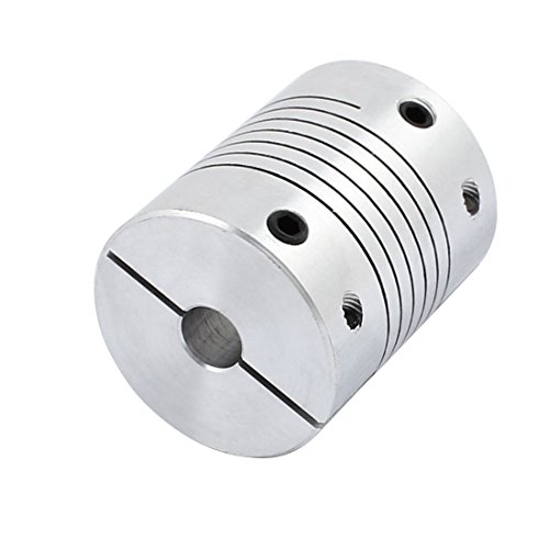 Aexit Motor Shaft Electrical equipment 8mm to 15mm Joint Helical Beam Coupler Coupling 32mm Dia 40mm Length
