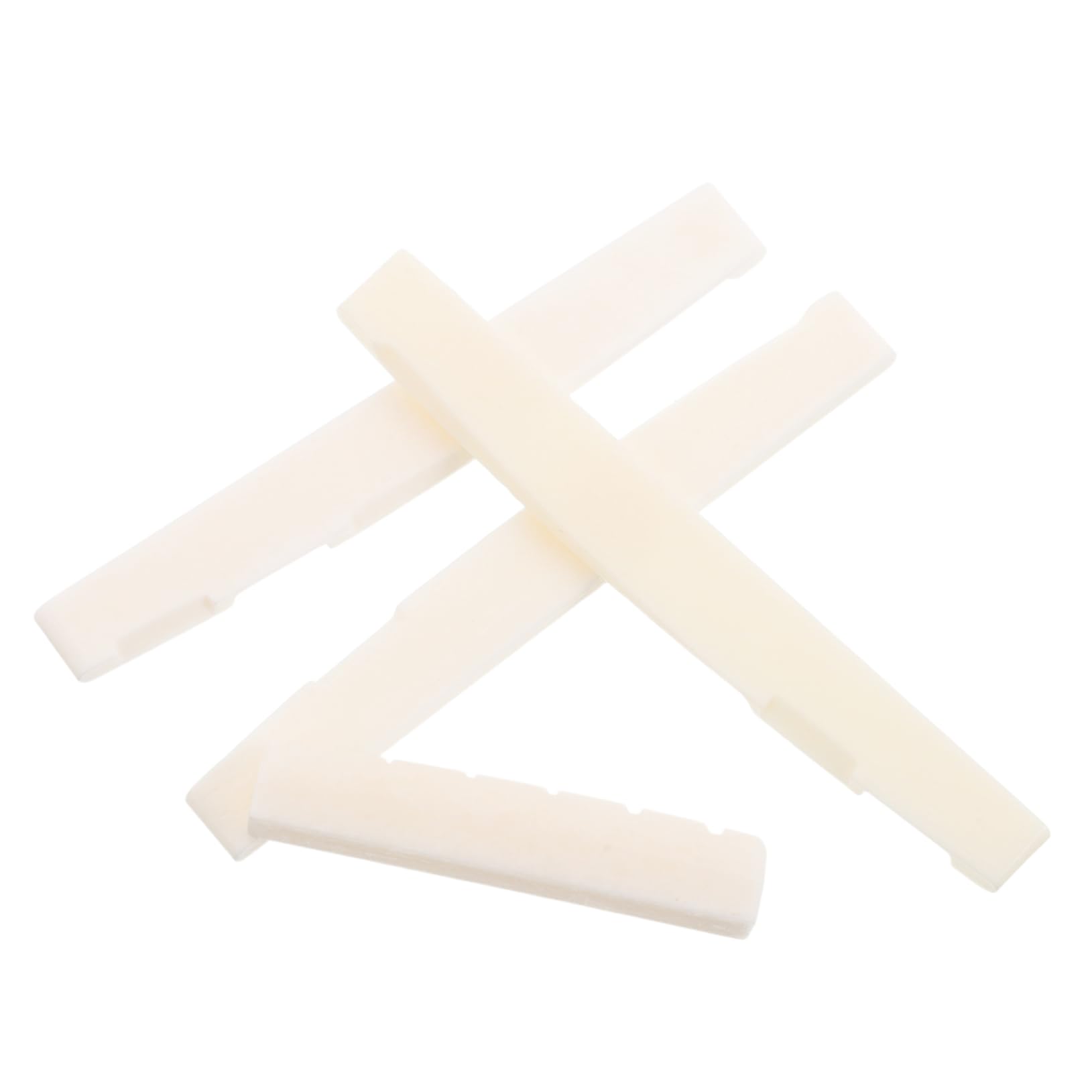 GALPADA 1Set Ox Bone Guitar Saddle and Nut for Acoustic Folk Guitars Luthier Tool for Enhanced Sound and Extended String and Nut Replacement Parts