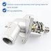 Upgrade Aluminium Thermostat Housing Replace 15-11125, 902-2090, 815-207 Compatible with Cadillac Chevy GMC 4.3 5.3 5.3L 6.2L - 2014-2018 Silverado Sierra 1500, 2015-2020 Suburban Tahoe Yukon Escalade