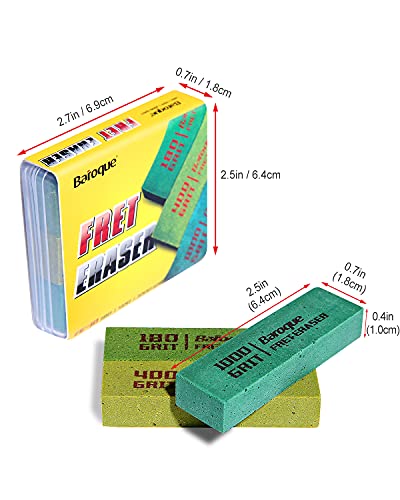 Image of Baroque Fret Erasers for Guitar, Polishing /Cleaning Tools Kit