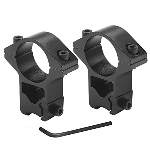 Diametro: 25,4mm YONCONO Anelli di Montaggio  Diametro: 25,4mm  per 11-13mm Rail Prisma  Coppia Montaggi per Mirino, Cannocchiale Ottica e Red DOT