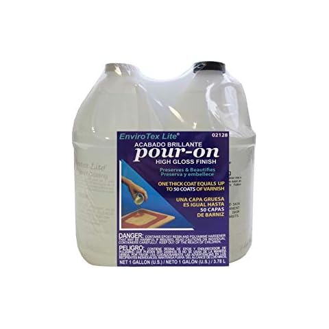 Envirotex Lite Pour On High Gloss Finish 128oz Cover