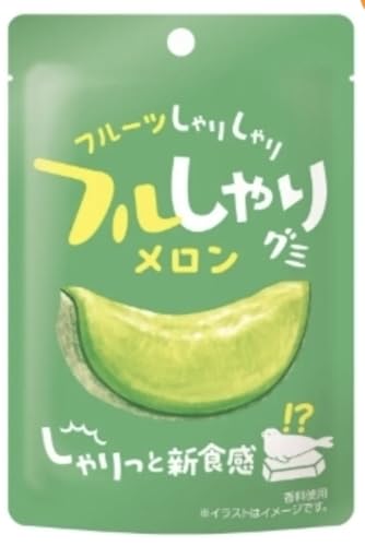 【3袋セット】フルしゃりグミ メロン｜厚めコーティングでしゃり食感◎甘くてフルーティーなお菓子メロン味 [AYÉLICEサンクスシール付]のサムネイル