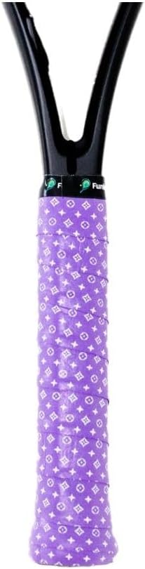 Patterned Tennis Racket/Pickleball Paddle Overgrip - Non-Slip, Quick Dry, Pre-Cut - Performance Grip Tape - Adjustable Length Pickleball Overgrip Tape