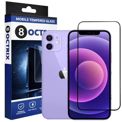 Image of Military-Grade Tempered Glass Screen Protector Compatible for iPhone 12 /12 Pro with Edge to Edge Coverage - Case Friendly, Anti-Scratch & Bubble-Free Installation Kit (Pack Of 2)