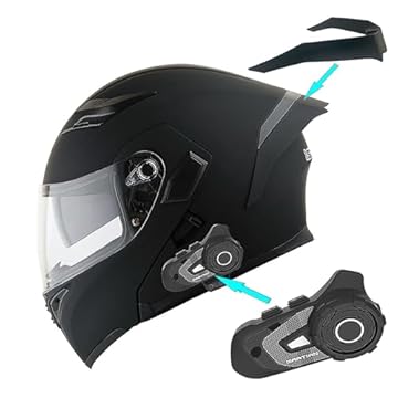 motorcycle helmet with intercom built in