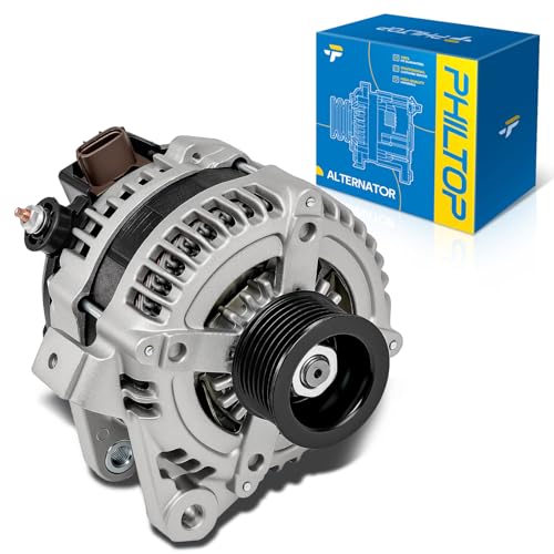 Image of PHILTOP 13959N NEW Alternator Compatible with Toyota, 2001-2003 RAV-4 2.0L 1982 Corolla 1982 Celica 2.4L 1982 Corona, 100 Amp Alternator Replace 13959N 12V S7 CW IR /IF 121515 125881 1346738