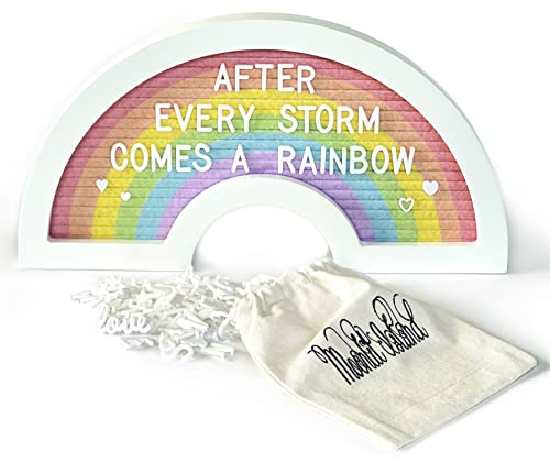 Rainbow Felt Letter Board Changeable Letter Board Rainbow Decor Rainbow Letter Board Rainbow Baby
