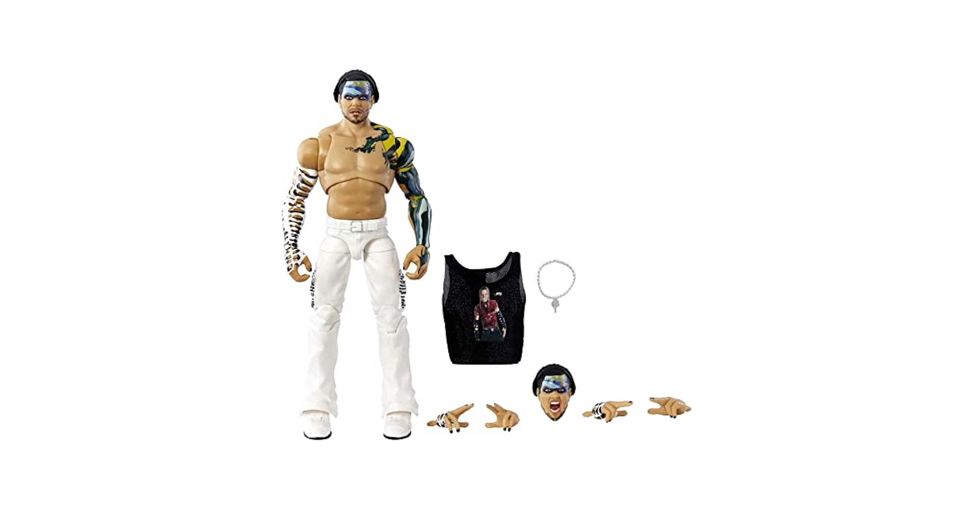 スポーツ WWE Mattel Elite Ultimate Jeff Hardy WWE Wrestling Toy: Jeff Hardy Ultimate Edition 6-Inch