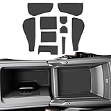 SXCY for 2025 2026 VW Tiguan Accessories Cup Holder Inserts Liner 2025 2026 Tiguan Door Slot Mats for 2025+ Volkswagen Tiguan Accessories Center Console Liners Waterproof Antidust Antislip Mats(Black)