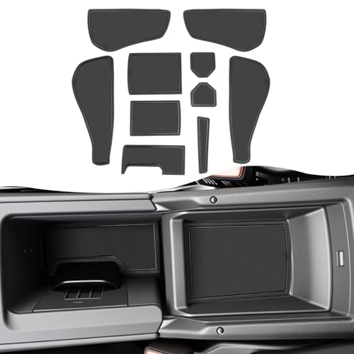 SXCY for 2025 2026 VW Tiguan Accessories Cup Holder Inserts Liner 2025 2026 Tiguan Door Slot Mats for 2025+ Volkswagen Tiguan Accessories Center Console Liners Waterproof Antidust Antislip Mats(Black)