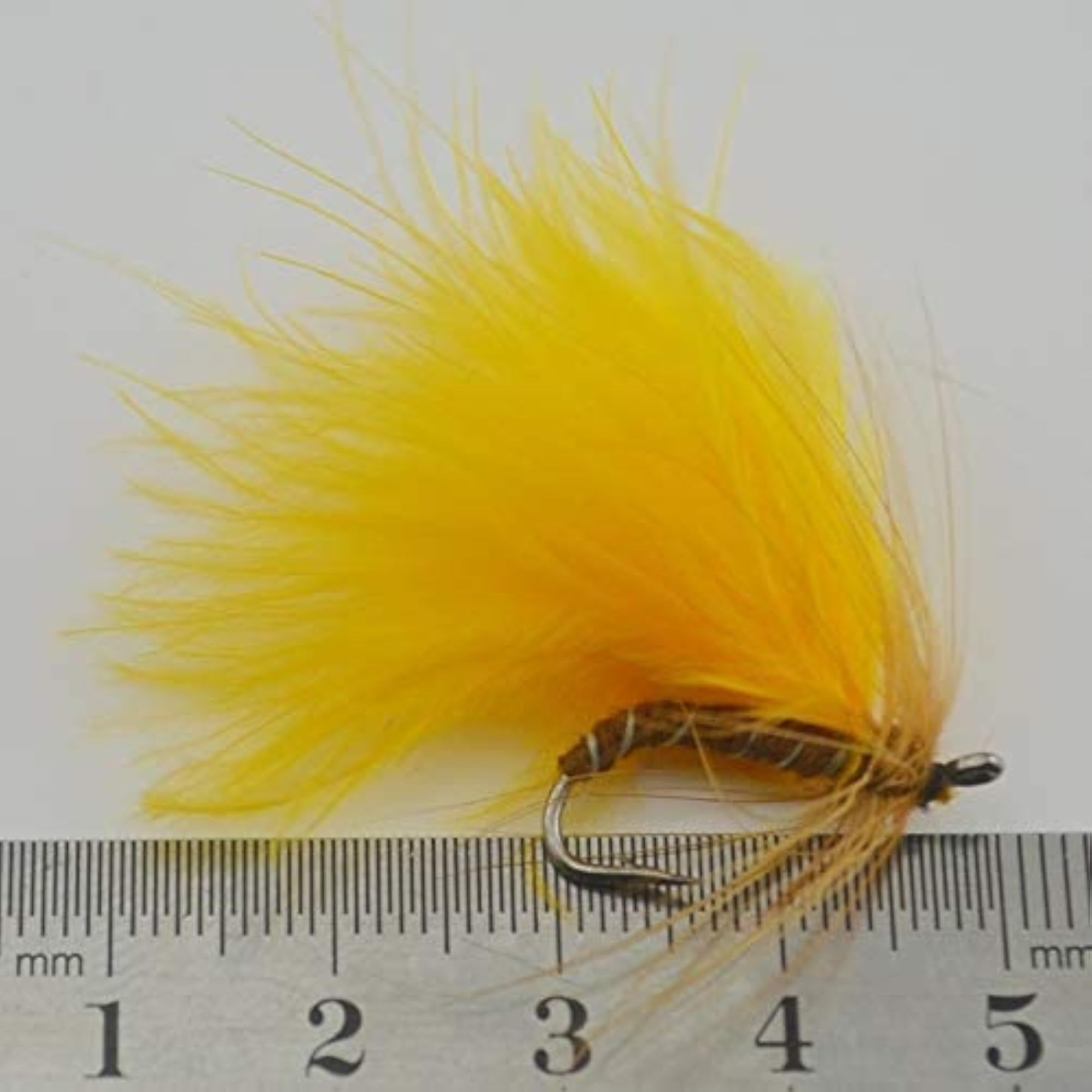 10pcs Yellow Nymph Trout Fly Fishing Bugs