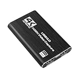 YFFSFDC 4K HDMI キャプチャーボード パススルー 60FPS USB3.0 ゲームキャプチャー 60Hz ビデオ フルHD ビデオキャプチャー ゲーム実況 生配信 会議 ライブビデオ配信 画面共有 録画 医用撮像 PS5 PS4 Xbox Wiiu Nintendo Switch Webカメラ スマホに対応 OBS/Potplayer適用 Mac/Windows/Linux OS対応