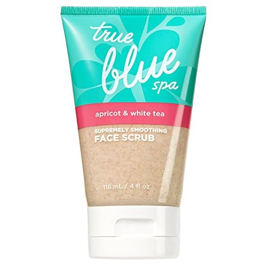 Bath & Body Works True Blue Spa Apricot & White Tea Facial Scrub 4oz