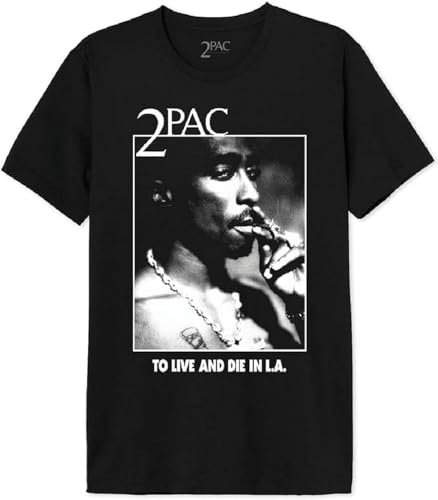 Photo de TUPAC T-Shirt Unisex to Live and Die in L.A.», Reference : METUPACTS003, Noir, Taille 3XL