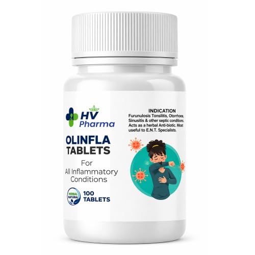 HV Pharma Olinfla Tablets || Pack Of 100 Tabs || Useful For Throat Comfort-image-22