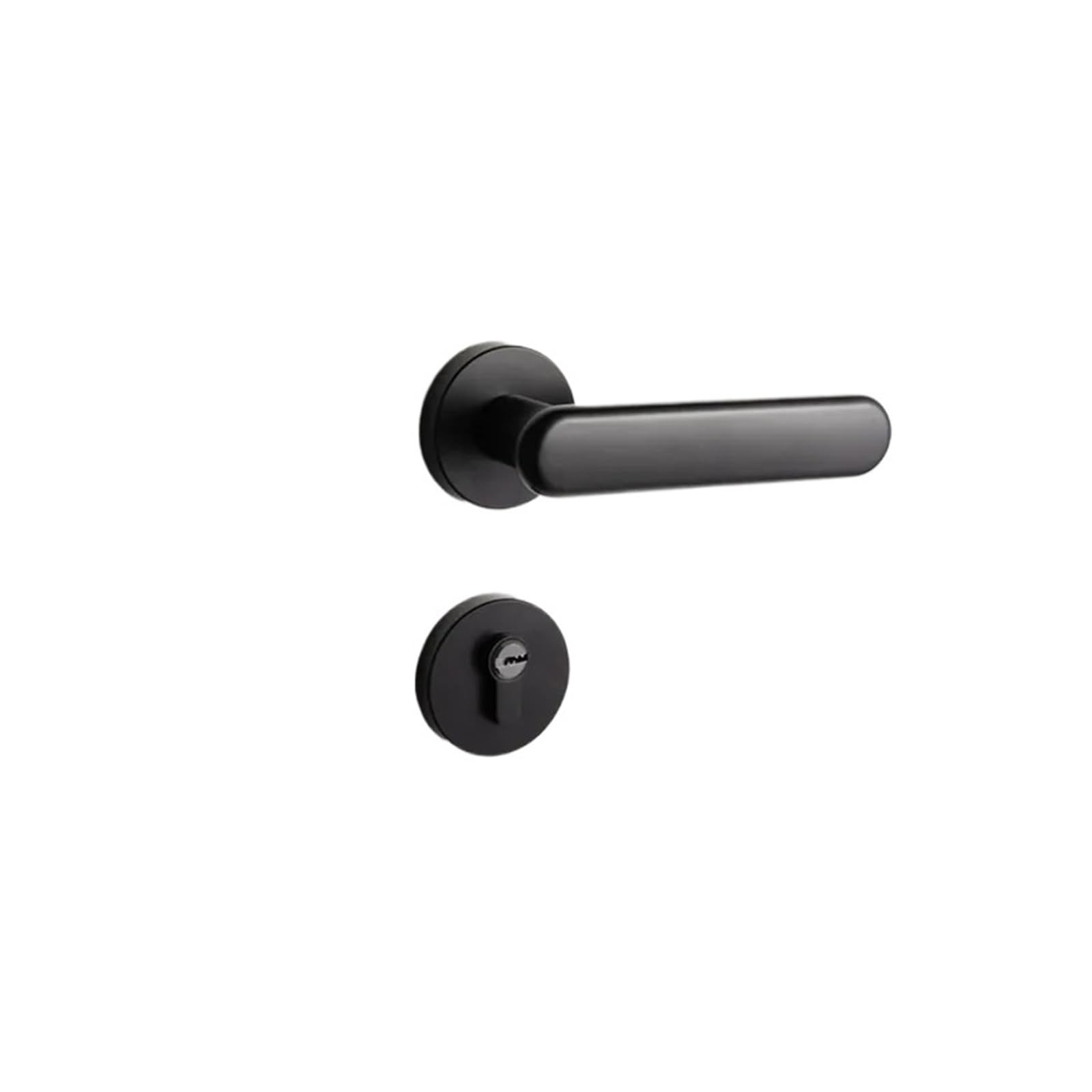 BSAXITHZB Indoor Handle Bedroom Door Lock Home Safety Silent Wooden(Black-Silent Lock)