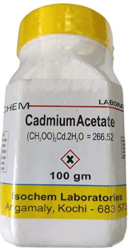 See full amazon price history chart for ISOCHEM Cadmium Acetate (100GM) Assay 98% Min ISOCHEM Cadmium Acetate (100GM) Assay 98% Min (B08SKF4D81) Amazon Price History, Amazon Price Tracker