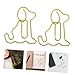 DOITOOL 50pcs Cute Puppy Paper Clips Creative Animal Shaped Metal Bookmarks for Office Supplies Decorative Planner Clips Smooth Finish and Endearing Design