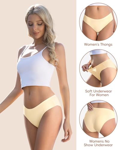 Women's Seamless Underwear Pack No Show Stretch Bikini Ladies No Lines Panties Comfortable Invisible Briefs2