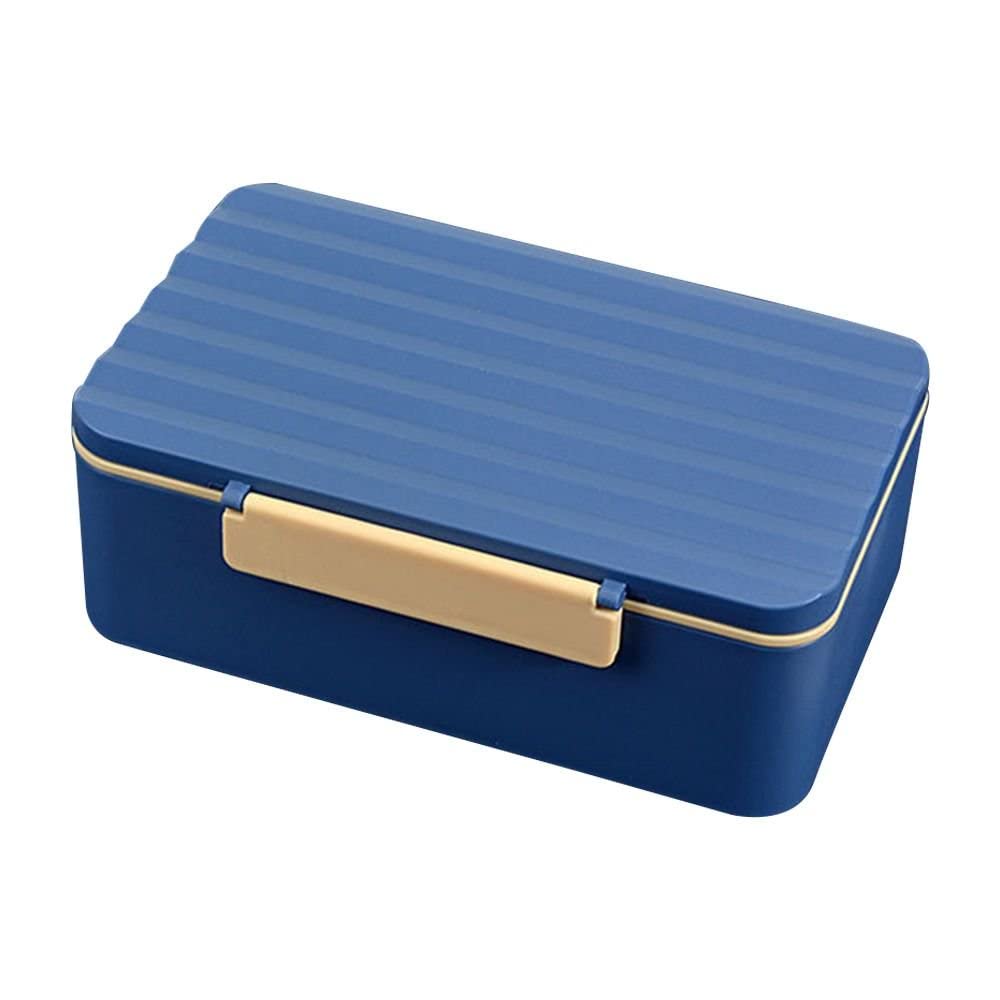 ROYALDEALS - RDPortable School Tableware Office Bento Storage Box Plastic Lunch Box Meal Box Food Container Storage for Sandwich, Fruit, Lunch, Snacks, Pasta, School & Travel (Multicolor, 900 ML)