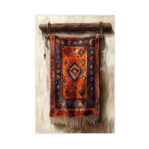 Tapis arménien en impression d'art sur toile pour réchauffer l'ambiance de votre chambre